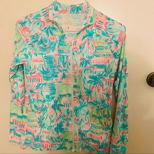 Lilly Pulitzer Luxletic long sleeve zip up